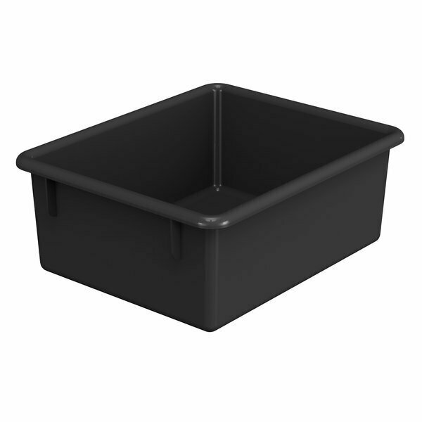 Jonti-Craft 8080JC 13 1/2'' x 11'' x 5 1/4'' Black Plastic Tub for Tub Units 5318080